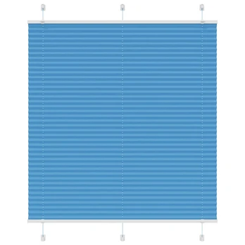 Mėlyna klostuota žaliuze 115x150 cm Audinio plotis 114,4 cm
