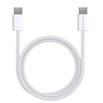USB-C USB-C laidas iPhone 17e / iPhone 16e - 2 metrų pintas nailono laidas Phonillico®
