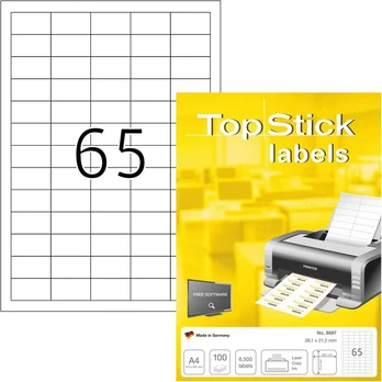 Top Stick 8697 Universalios etiketės 38,1 x 21,2 mm, 100 lapų