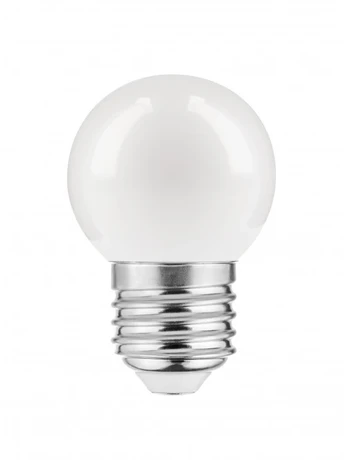 LED LIGHT SOURCE, B45C, Baltas, E27, 1,0W, AC220-240V, 270°, 50lm