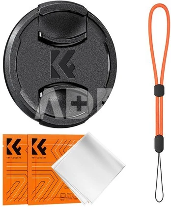 K&F Concept 62MM Lens Caps Kit with LOGO