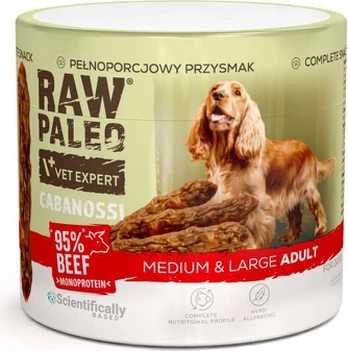 VetExpert Raw Paleo Cabanossi beef medium large 100g