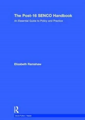 Post-16 SENCO Handbook