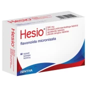 HESIO 450 mg/50 mg plėvele dengtos tabletės N60 kaina