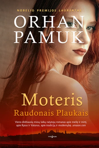 MOTERIS RAUDONAIS PLAUKAIS