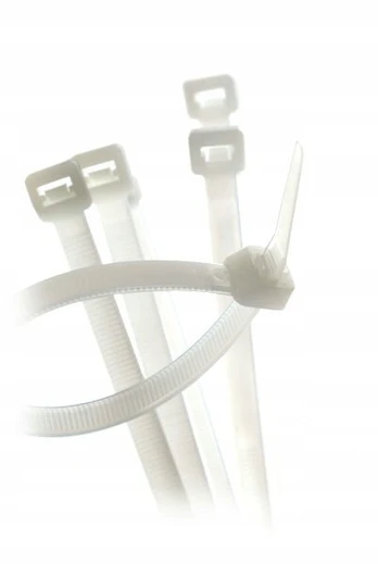 Baltos kabelių jungtys 120x4,6 mm (100 vnt.)