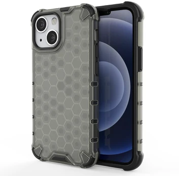 Dėklas Honeycomb Case armor cover with TPU iPhone 13 mini Juodas