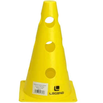 Detal Legend Sport Legend kūgis su skylutėmis 23cm geltonas