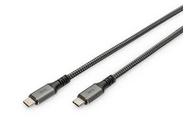 DIGITUS Anschlusskabel USB4.0/C -> C 40Gbit/s 1m juodas