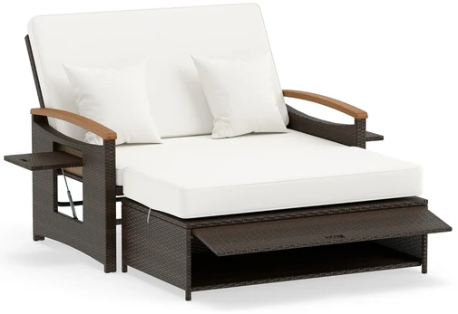 Sofa ir pufas balta