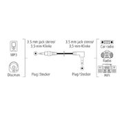 KABELIS AUDIO HAMA 3.5 mm Jack Plug 90 - 3.5 mm Jack Plug, Stereo 0,5M kaina
