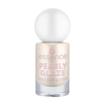 ESSENCE PEARLY GLAZE MINI nagų lakas, 5 ml