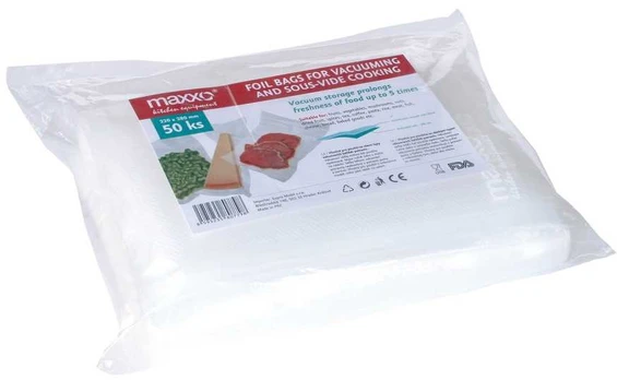 Maxxo Replacement vacuum bags 22 x 28 cm, 50 pcs