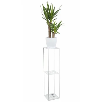Modernus gėlių stovas, baltas, 100 cm