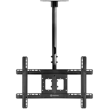 ONKRON Ceiling TV Mount Bracket Height Adjustable for 32 to 80 Inch LED LCD TVs, Black