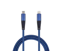 2GO USB Lade-/Datenkabel Type-C - Lightning Nylon 1m blau kaina