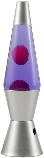 Itotal - Spaceship LED Lava Lamp with Silver Base - Purple (XL3327)