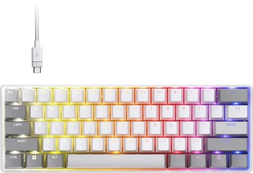 CORSAIR CLIPPER PRO MINI 60 Hall Effect Gaming Keyboard Baltas