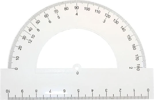 Skaidrus 10cm kampainis 180°