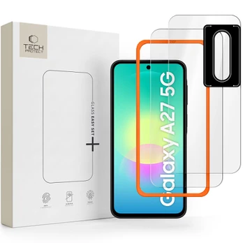 Grūdintas stiklas TECH-PROTECT EASY SET+ 3-PACK GALAXY A27 5G CLEAR