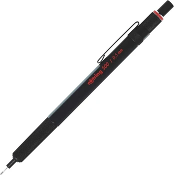Rotring 500 mechaninis pieštukas 0.5mm - juodas korpusas