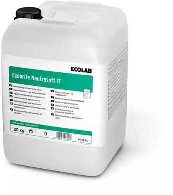 Ecolab ECOLAB Ecobrite* Neutrasoft IT neutralizatorius ir audinių minkštiklis 20 kg