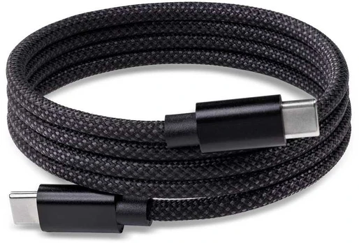 Fuj:tech magneettinen USB-C-kaapeli, 1 m, musta
