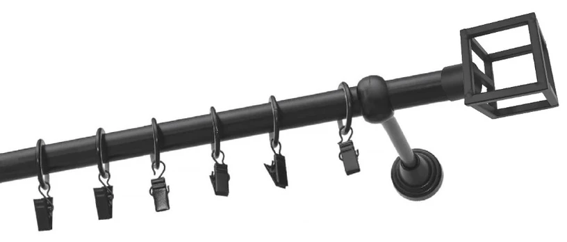 Karnizas Olimp Forma, 400 cm, Ø 19 mm, juoda