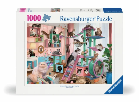 Dėlionė Ravensburger Puzzle 1000 pc Cat Room Paradise