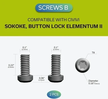 Cedrus Klips titano CIVIVI 50x5,72 mm + 2 komplety śrubek