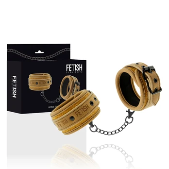 Fetish Submissive Origin FETISH SUBMISSIVE ORIGEN - VEGAN LEATHER ANKLE CUFFS WITH NEOPRENE LINING
