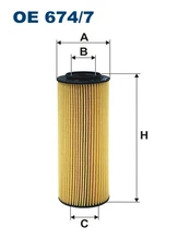 Alyvos filtras FILTRON OE674/7