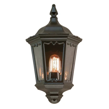 Sieninis lauko šviestuvas Elstead Lighting Medstead half MD7-BLACK