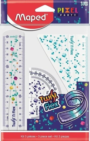 Maped Pixel Twist'n Flex geometrinis rinkinys, 3 vnt.