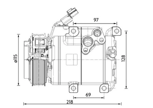 Kondicionieriaus kompresorius ACP 1467 000P