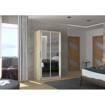 Sliding wardrobe with mirror NEVIO 100