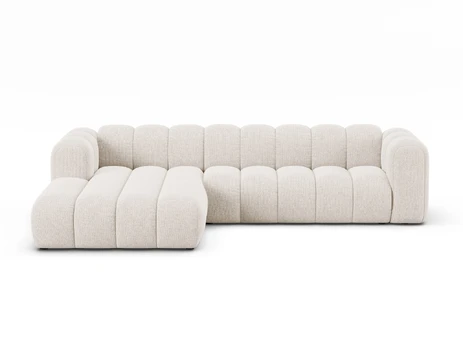 Modular Left Corner Sofa, "Lupine", 4 Seats, 290x177x70, Light Beige