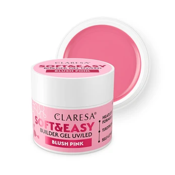 CLARESA N Żel budujący do paznokci Soft&Easy Builder Blush Rožinė 90g