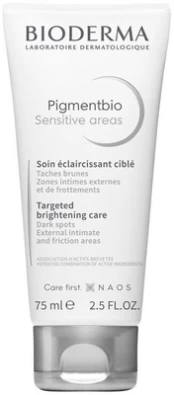 Kūno kremas Bioderma Pigmentbio Sensitive Areas, 75 ml kaina