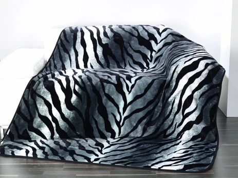 Tekstilinis pledas / antklodė Cashmere tigras, pilkas, 150 x 200 cm