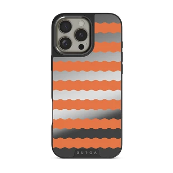 Papaya - iPhone 16 Pro Case, Elite Mirror (MagSafe) / Gunmetal