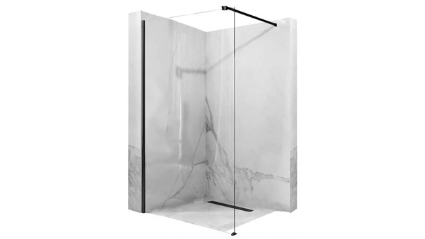Dušo sienelė REA Aero black mat 90,100,110,120 cm