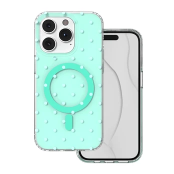 Dėklas Telforceone Bubble Dots Mag case for iPhone 14 Pro 6,1' žalias