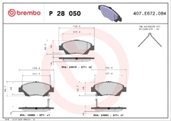 Brake pads - tuning Xtra P 28 050X front kaina