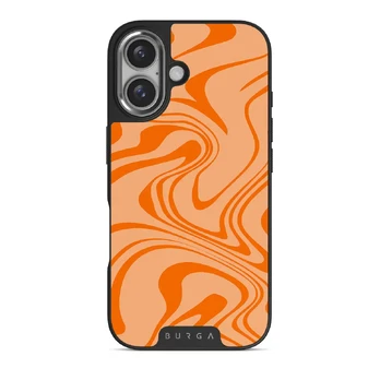 High Vibrations - Color Swirl iPhone 16 Plus Case, Elite Dark (MagSafe) / Silver