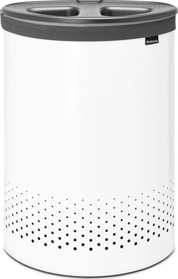 Brabantia Wäschekorb, 55 L dunkelgrau / baltas