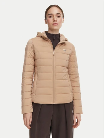 Guess Demisezoninė striukė V4YL04 WF3X0 Smėlio Regular Fit