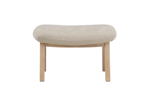 Rile Ottoman - Whitewash/ Beige
