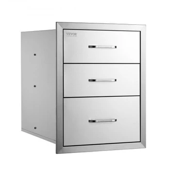 BBQ stalčiaus blokas, 45.8x52.1x58.8 cm, nerūdijantis plienas