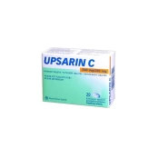 UPSARIN C 330 mg/200 mg šnypščiosios tabletės N20 kaina